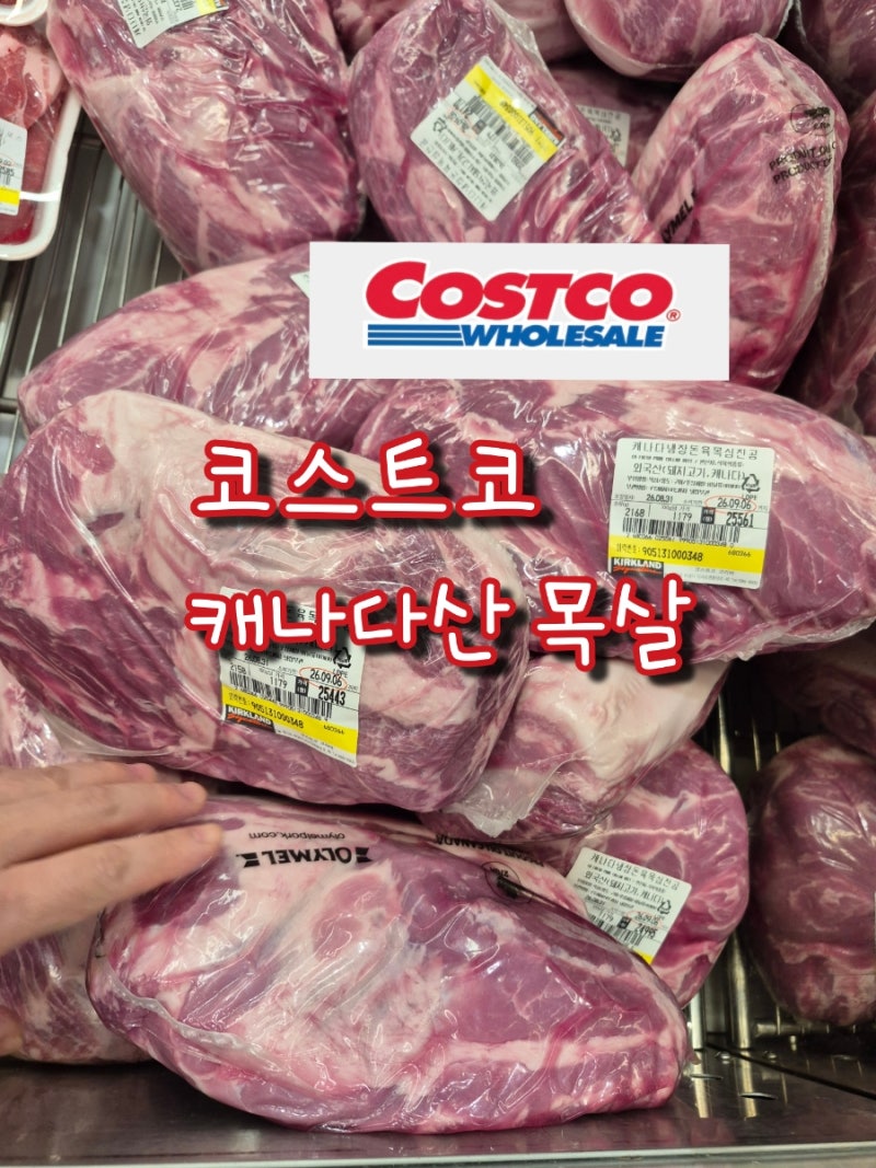 코스트코 캐나다산 냉장돈육 목심 진공팩 코코 냉장목살 덩어리