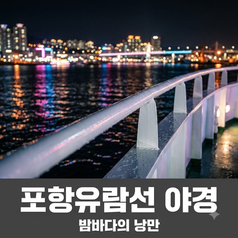 "낮보다 밤이 더 화려해.." 포항유람선 직접 타보고 깜짝 놀란 이유