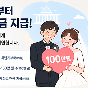 2027 혼인지원금 100만원? 서울·경기·인천·대전·부산·대구 결혼지원금 총정리