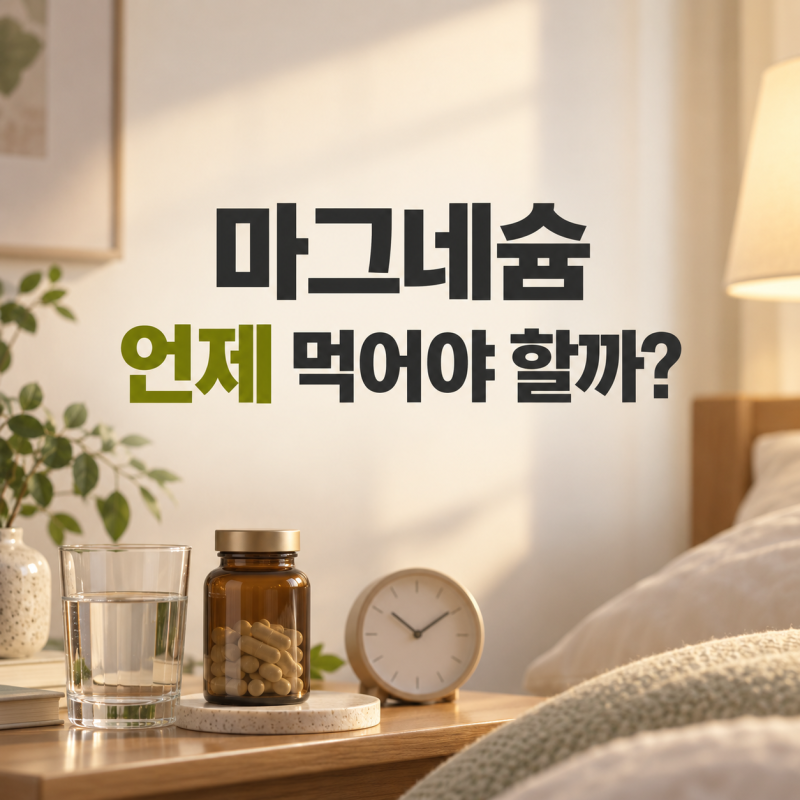 편두통부터 불면증까지 목적에 따라 달라지는 마그네슘 복용 시간 총정리