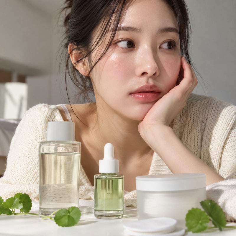 환절기피부 진정관리로 시카패드와 앰플, 토너 사용방법