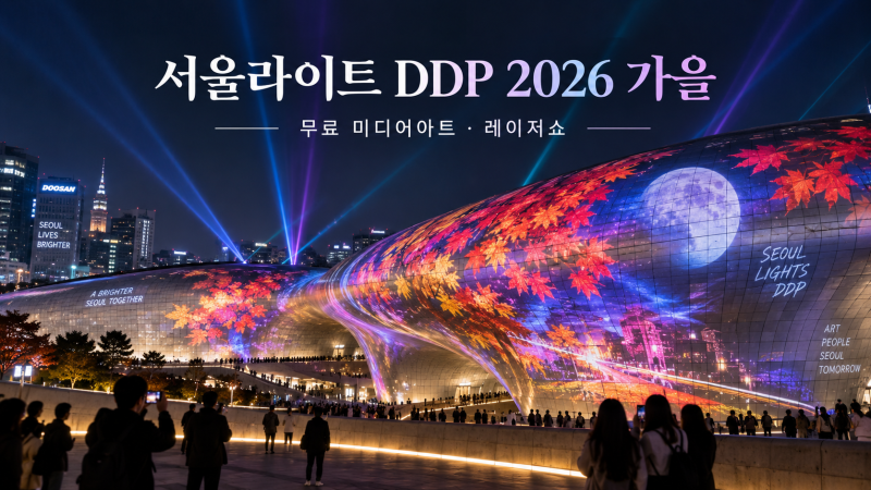 서울라이트 DDP 2026 가을 기간·시간, 무료 미디어아트와 레이저쇼 보기