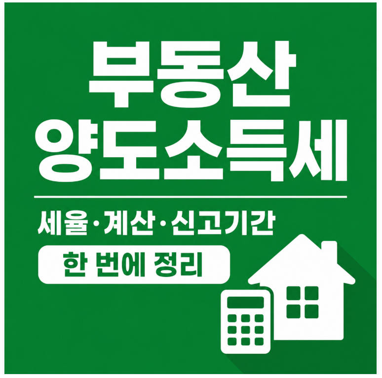 부동산 양도소득세율·계산 방법부터 신고기간까지 한 번에 정리