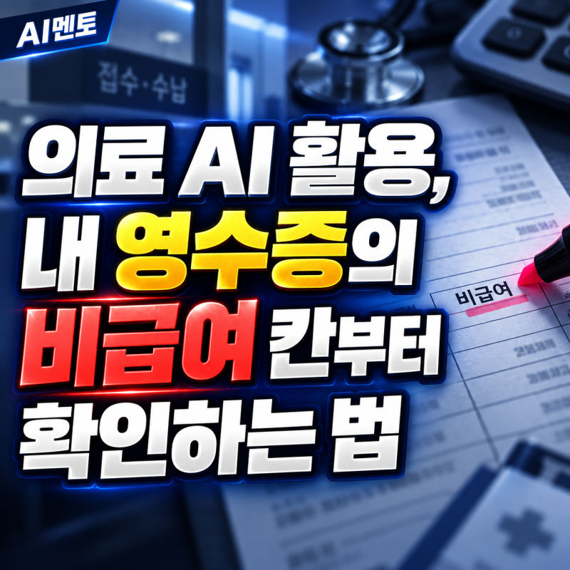 의료 AI 활용, 내 영수증의 비급여 칸부터 확인하는 법