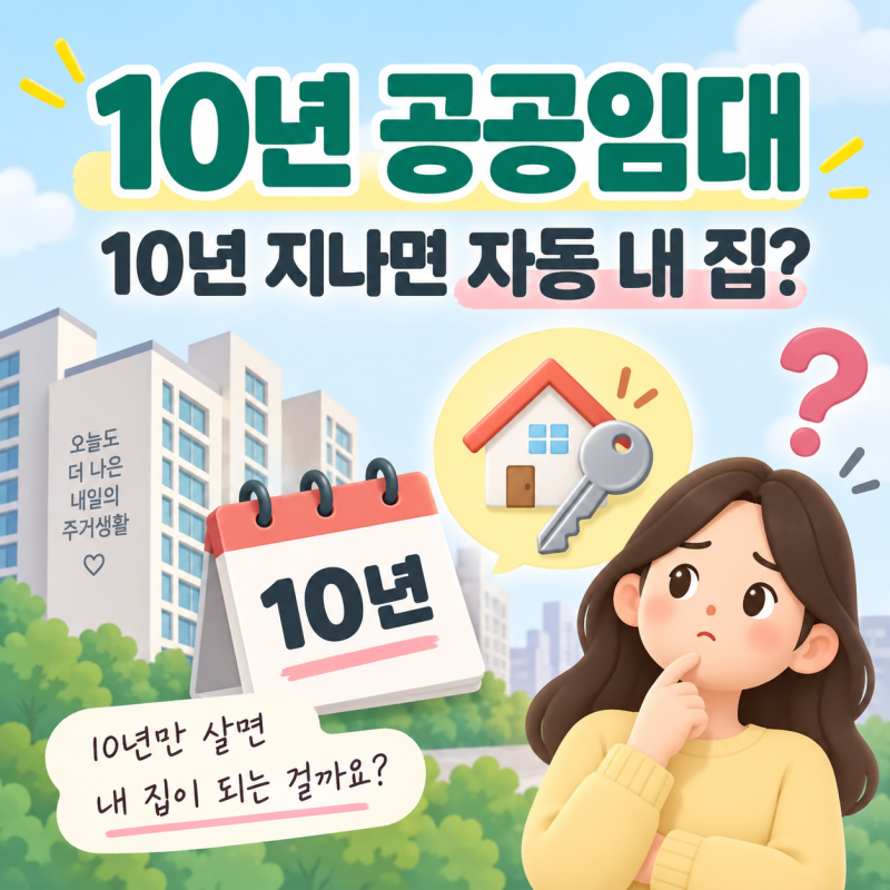 10년 공공임대 분양전환, 10년 지나면 자동으로 내 집이 될까?