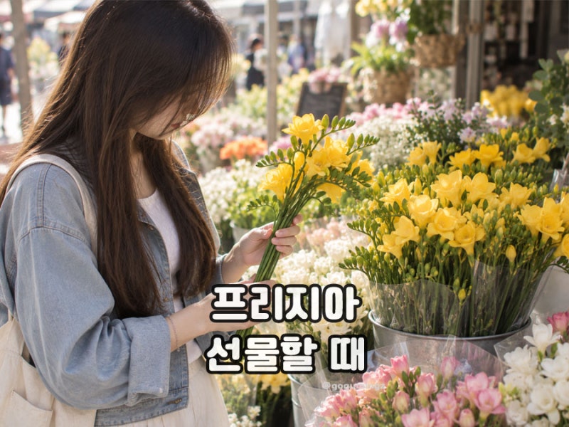 프리지아 꽃말 색깔별, 개화시기와 선물할 때 의미