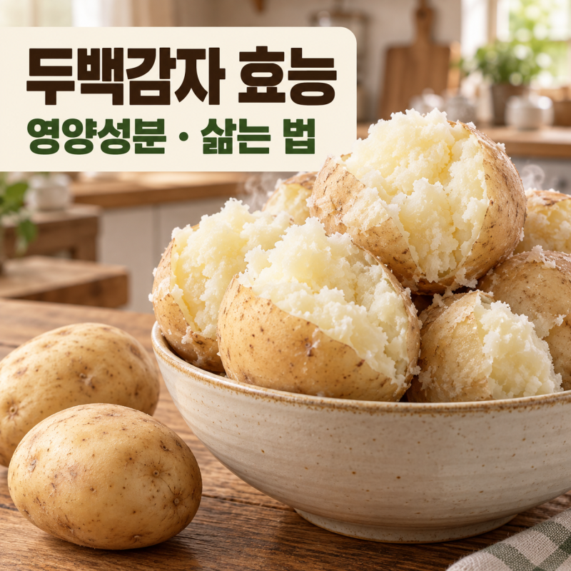 두백감자 효능 총정리, 포슬포슬한 특징과 영양성분·삶는 법