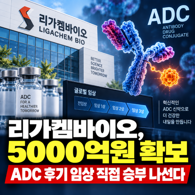 ADC에 1조원 투자, 리가켐바이오가 직접 임상에 나서는 이유