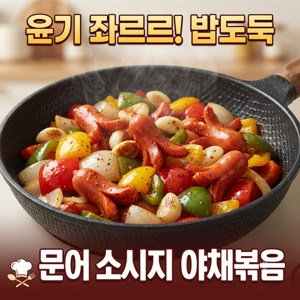 딱 3가지만 바꿨을 뿐인데! 소시지 야채구이 만드는 법과 도시락 반찬 활용 꿀팁