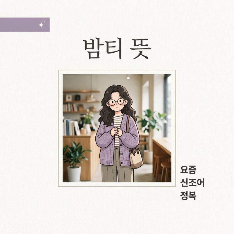 밤티 뜻, 칭찬일까 욕일까? 유래부터 사용법까지 완벽 정리
