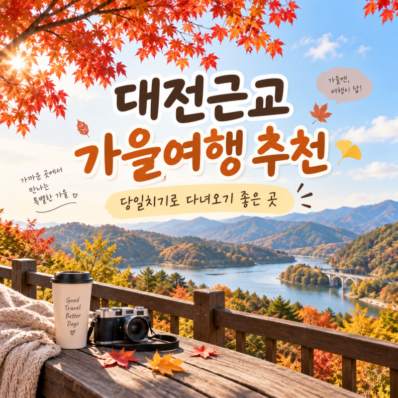 Recommended Autumn Trips Near Daejeon: Great Places for a Day Trip