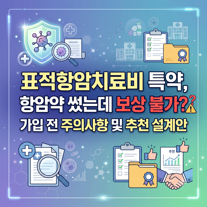 표적항암치료비 특약, 항암약 썼는데 보상 불가? 가입 전 주의 사항 및 추천 설계안