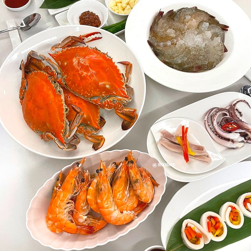 대구 매천시장 새우 꽃게 신화수산 가을 제철 맛집 후기