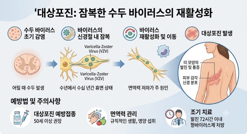 대상포진 초기증상부터 예방접종까지｜전조증상·통증·후유증 제대로 알아보기