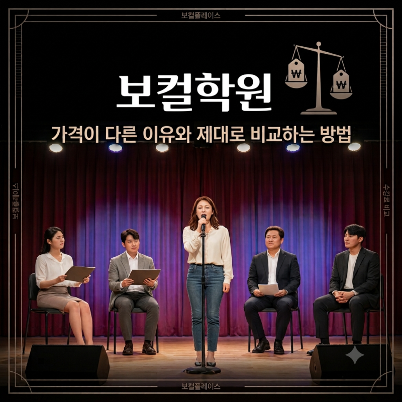 보컬학원 수강료, 가격이 다른 이유와 제대로 비교하는 방법