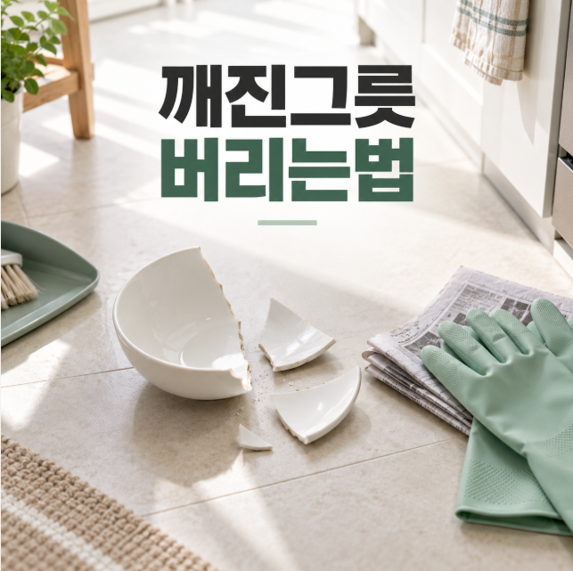 깨진그릇버리는법, 유리·도자기 안전하게 버리는 방법