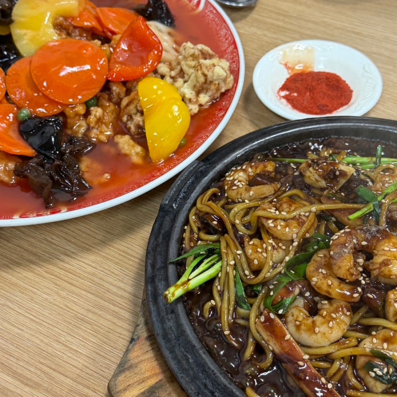 여수맛집 추천 해물철판짜장이 맛있는 순심원