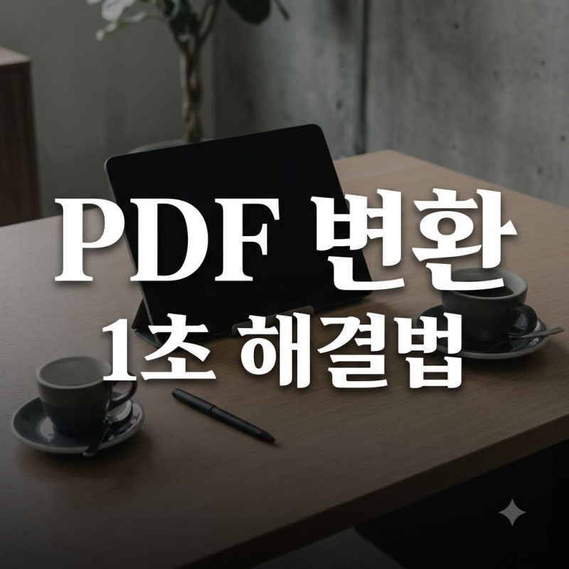 "캡처하면 화질 깨지는데.." PDF파일이미지변환, 1초 만에 고화질로 바꾸는 비결