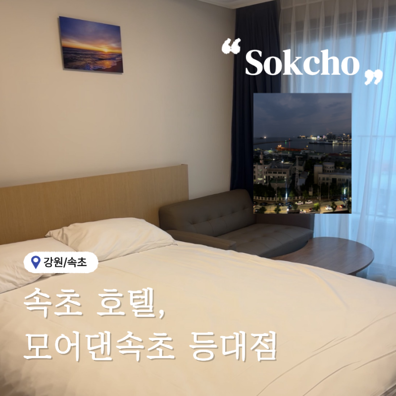 속초 숙소 추천｜성수기 1박 10만원대 가성비 모어댄 속초등대점 후기