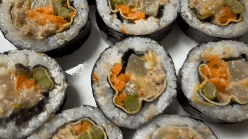 허닭 현미곤약 묵은지참치김밥 후기 | 다이어트 중에 먹기 좋은 저당 김밥