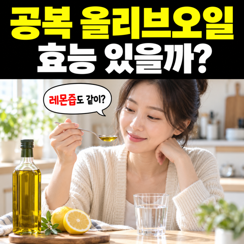 공복 올리브오일 효능, 레몬즙 같이 먹으면 더 좋을까?