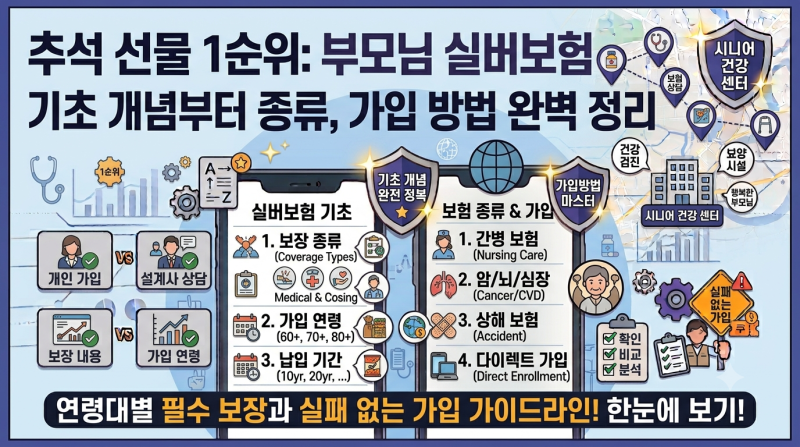 추석 명절 부모님 건강 대비: 실버보험의 의미, 종류 및 실전 가입 가이드