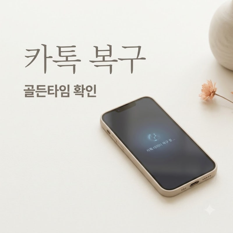 "실수로 삭제했다면.." 카카오톡메세지복구, 업체 가기 전 꼭 확인해야 할 '이것'..