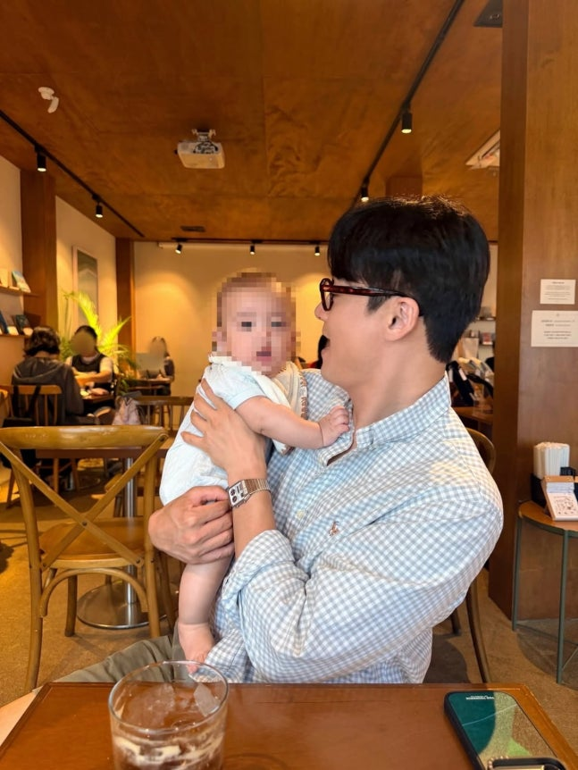 "벌써 5개월 됐네" 오상진 김소영 둘째 아들, 카페서 공개한 육아 근황