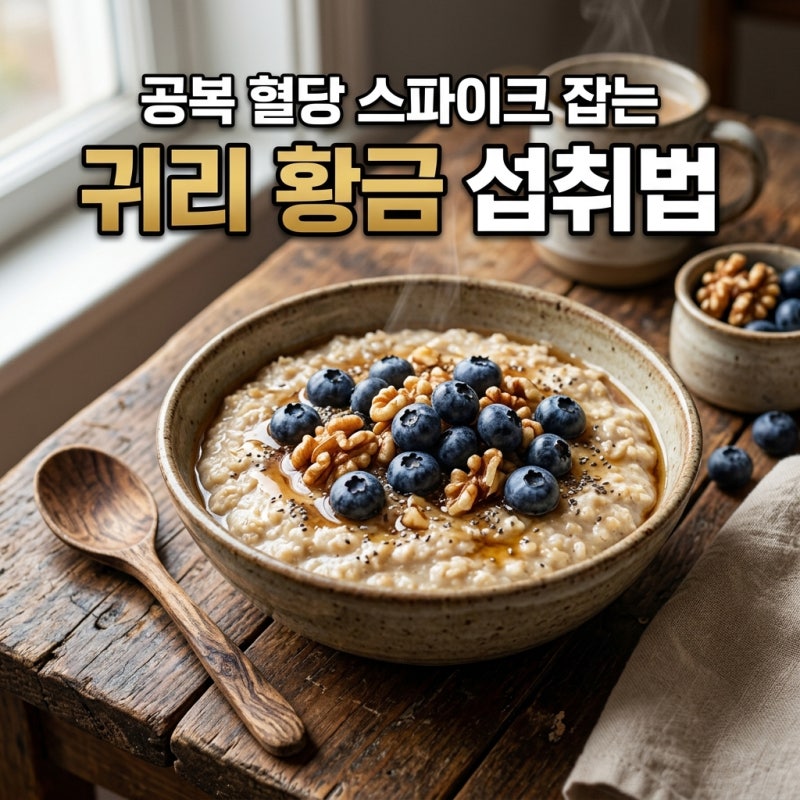 귀리 오트밀 효능과 먹는 방법, 공복 혈당 스파이크 방지와 혈관 질환 예방 근거와 주의할 점