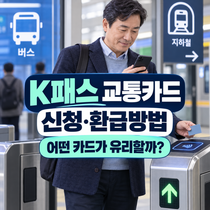 K패스 교통카드 신청방법｜환급받는 법·유리한 카드사 고르는 기준