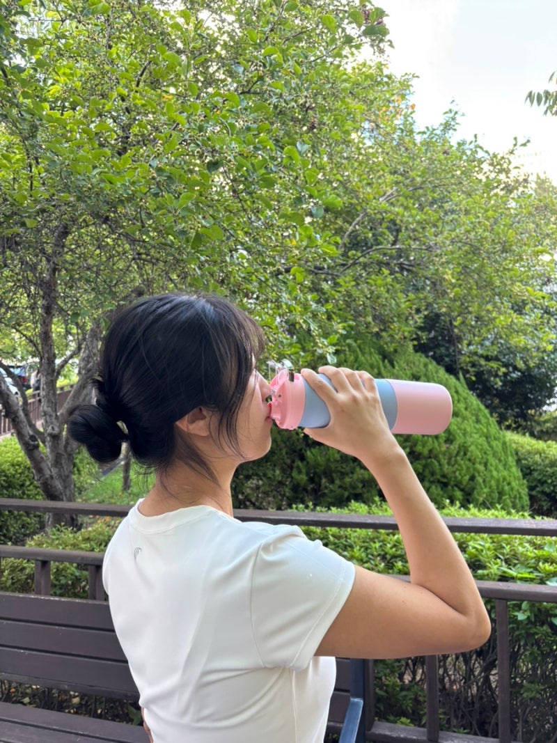 운동텀블러 추천! 러닝 필수템 스텐텀블러 보냉텀블러, 스탠리 바이탈라이즈 템포 보틀 사용....