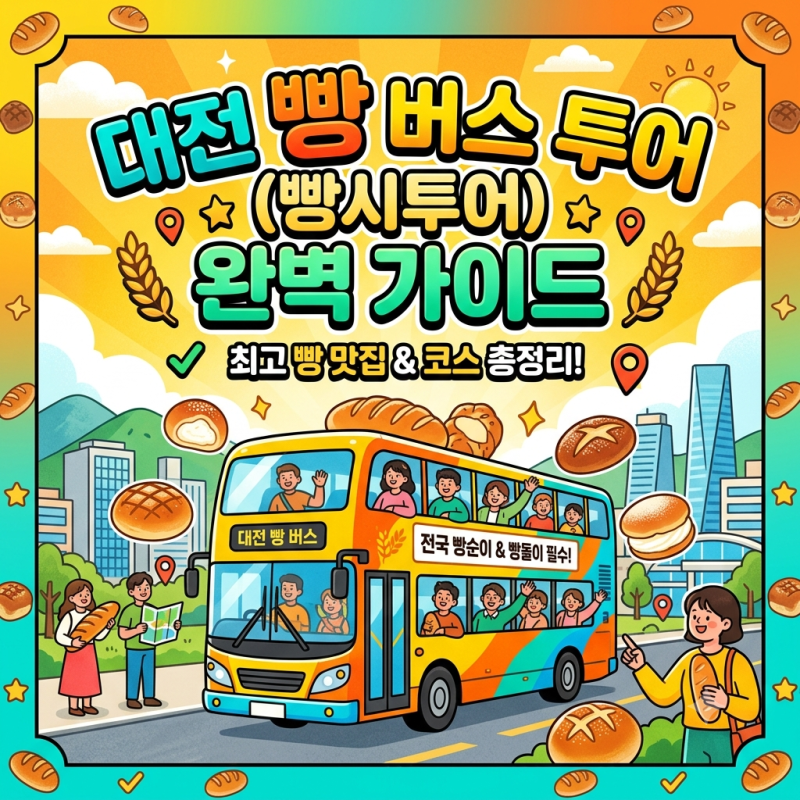 대전 빵지순례 빵 버스투어 빵시투어 완벽 가이드 (예약방법, 예약팁, 코스 총정리)