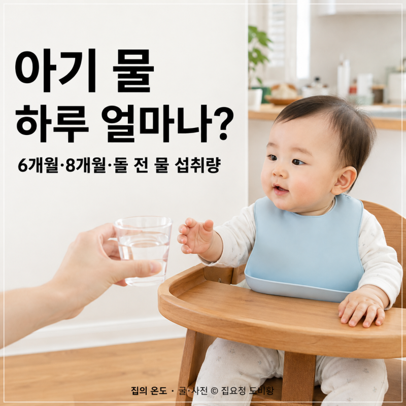 아기 물 하루 얼마나? 6개월·8개월·돌 전 물 섭취량 정리