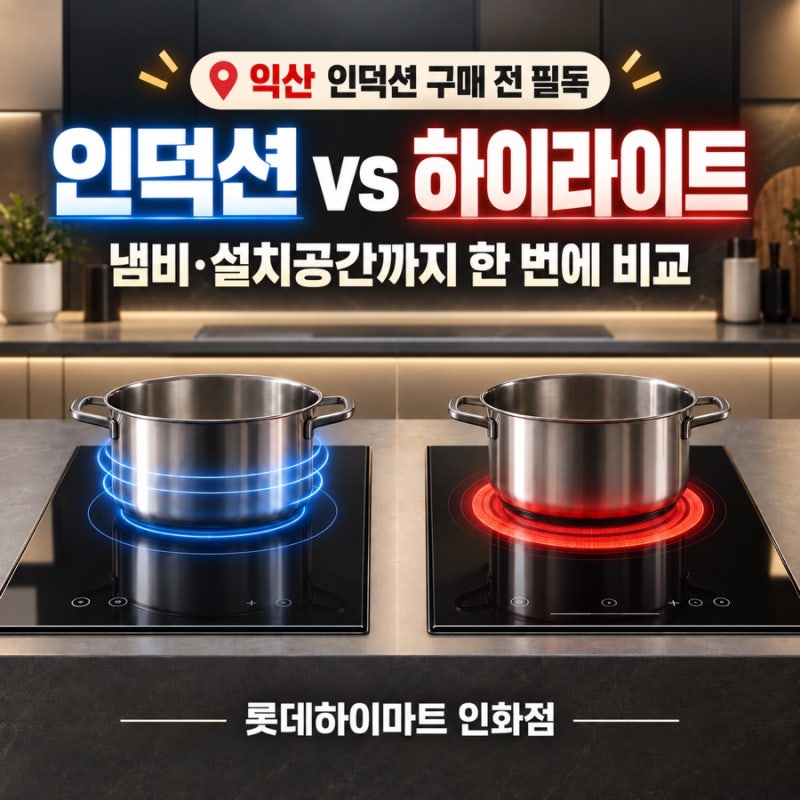익산 인덕션 구매 전 필독｜인덕션 vs 하이라이트 차이와 설치 체크 7가지