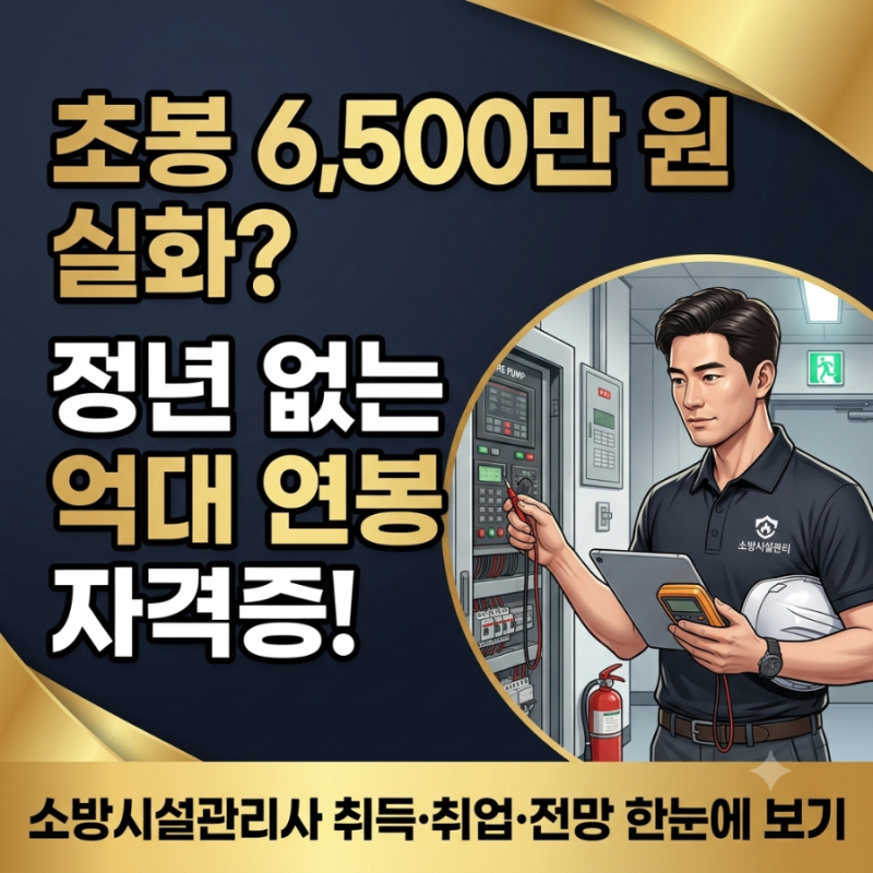 소방시설관리사 연봉 7,000만원의 진실? 취득방법부터 취업 전망까지 핵심 키워드 총정리