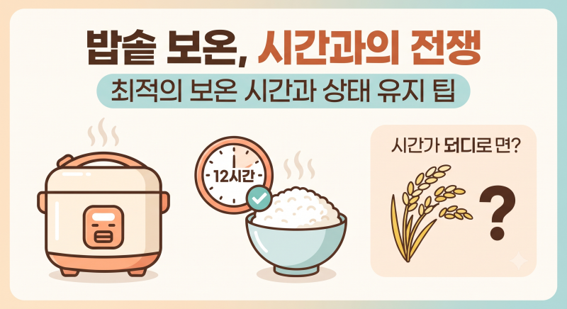 밥솥 보온 오래 하면 괜찮을까? 밥이 마르고 냄새나는 이유