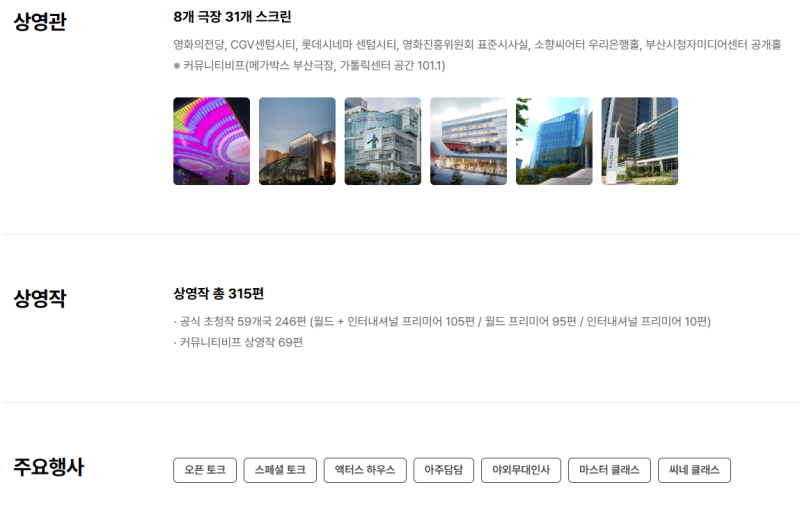 제 31회 부산국제영화제 기대작 추천/모바일 예매권 사용 불가