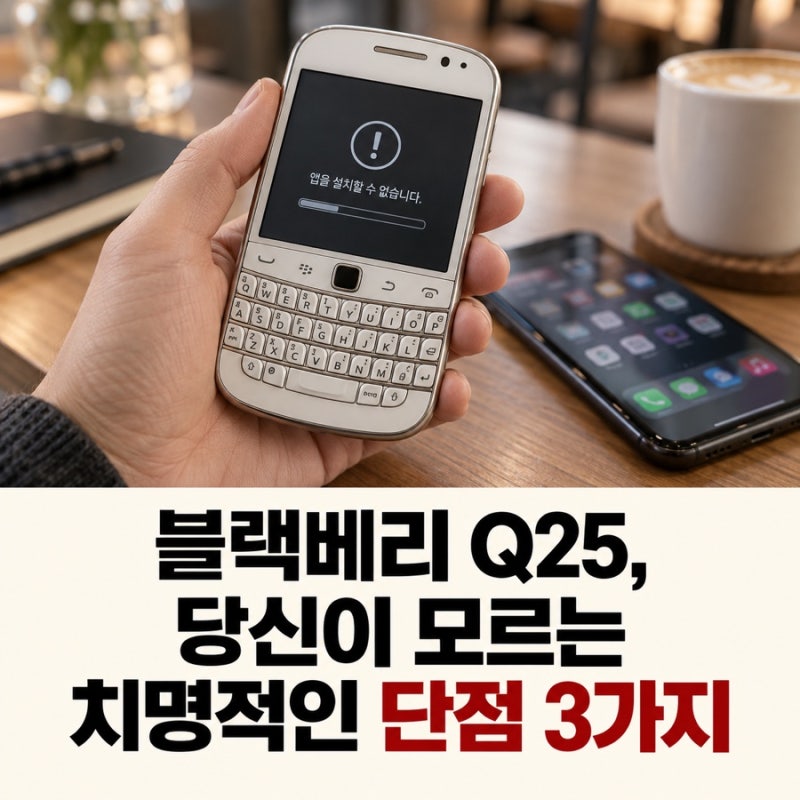 블랙베리Q25, 당신이 모르는 치명적인 단점 3가지