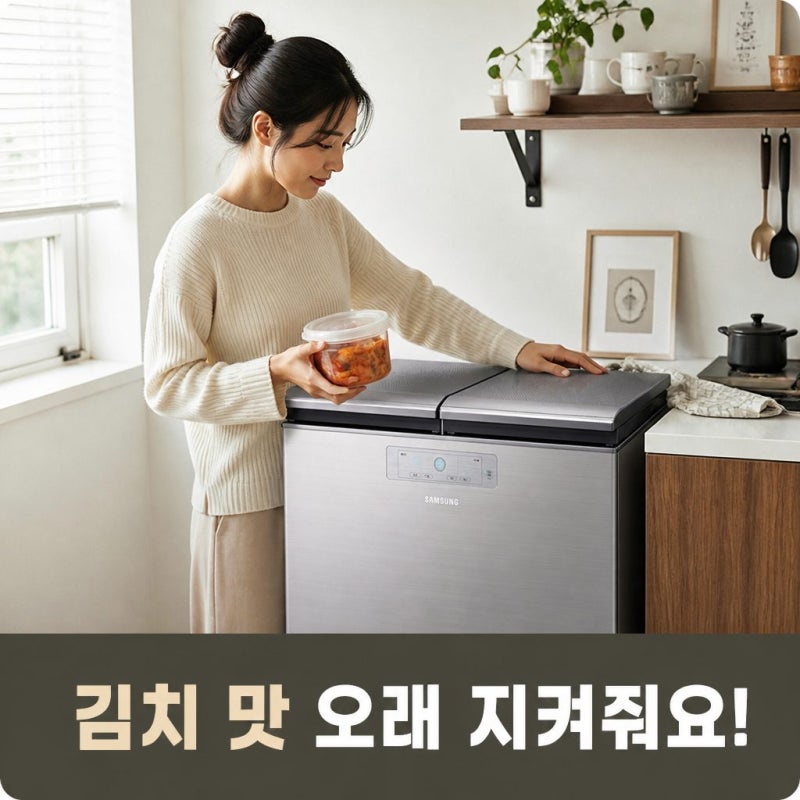 삼성 김치플러스 뚜껑형 김치냉장고 1등급 220리터 소형 2도어 추천