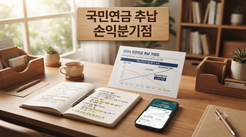 국민연금 추납 신청자격 소득 없는 기간 추후납부 손익분기점 계산