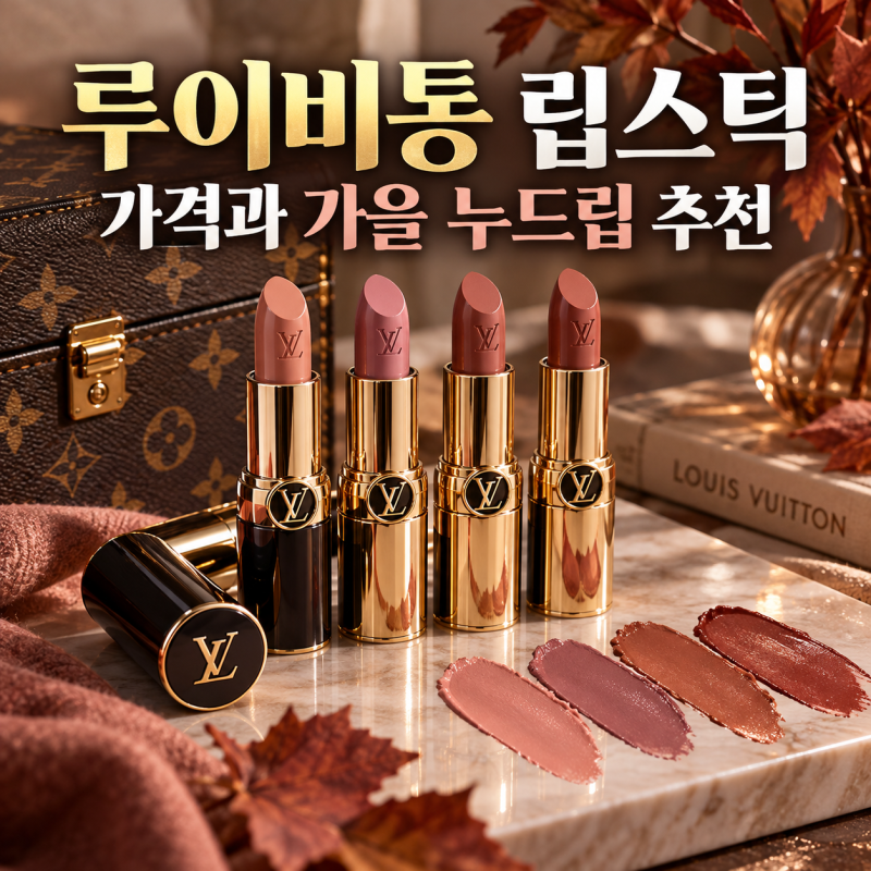 루이비통 립스틱 가격, 명품 화장품으로 보는 가을 메이크업 누드립 추천 컬러