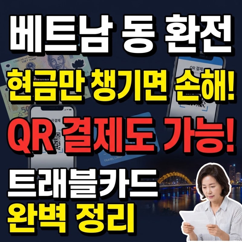 베트남 동 환전, 카드만 믿었다가 당황? 트래블카드·QR결제 이렇게 나누세요