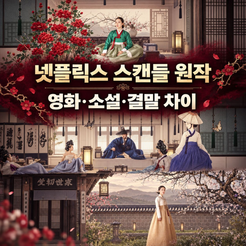 넷플릭스 스캔들 ｜원작 영화·소설·결말 차이