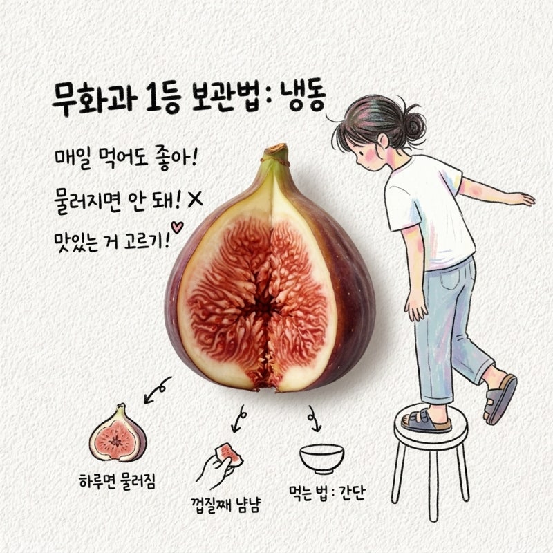 무화과 하루만 둬도 물러짐 무화과 고르는법 먹는법 껍질째 냉동보관