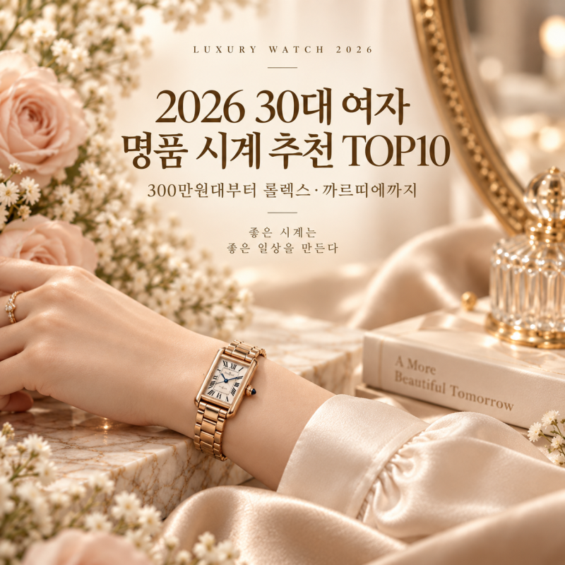 2026 30대 여자 명품 시계 추천 TOP10300만원대부터 롤렉스·까르띠에까지