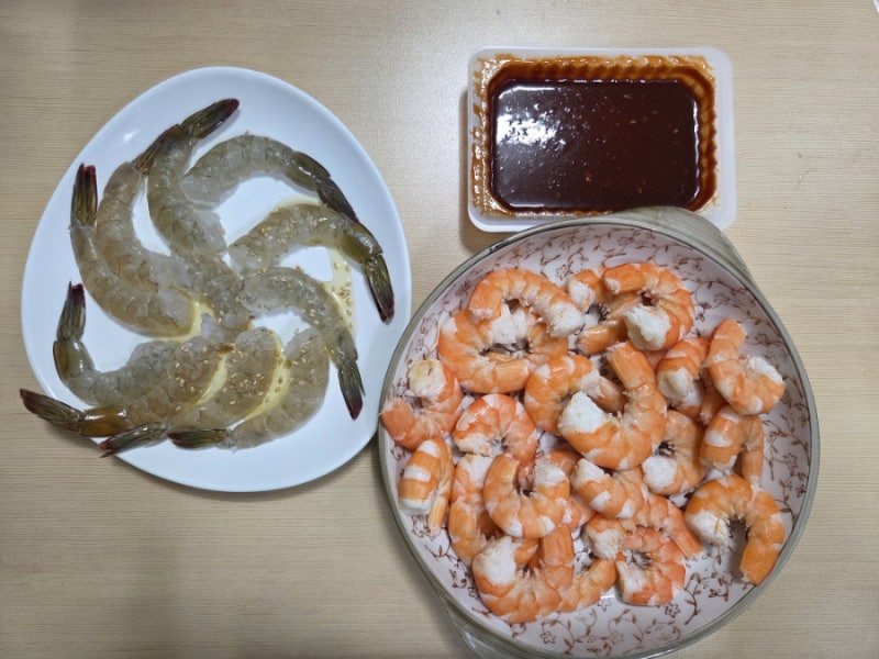 가락시장 부안수산 생새우 1kg 3만원｜집에서 생새우회+새우찜