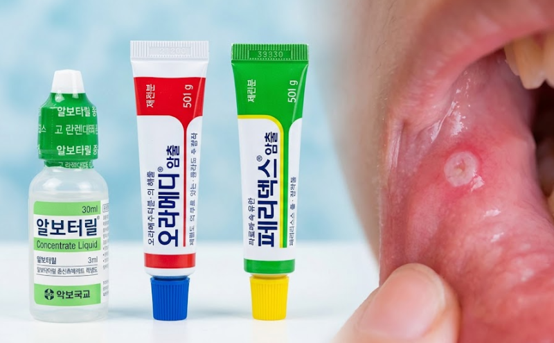 "약사들이 가족에게 직접 권하는" 알보칠 vs 오라메디 vs 페리덱스 구내염 약 완벽 비교