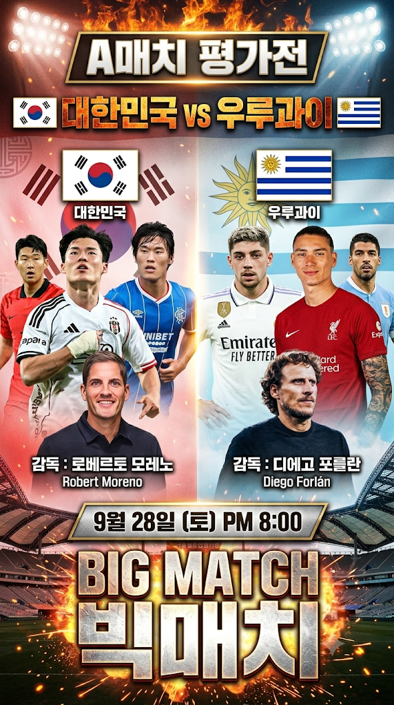 [대표팀 프리뷰]'누녜스·발베르데 출격' 빅매치 앞둔 우루과이 소집명단 발표, 대대적 판짜....