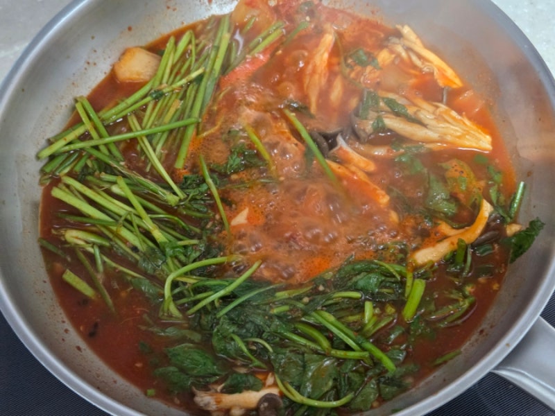 등촌샤브칼국수 레시피 집에서 해먹기(매운샤브샤브칼국수)
