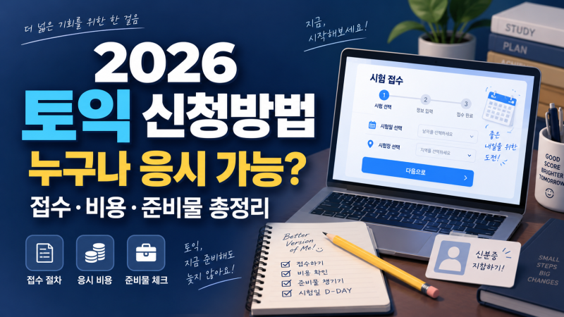 토익 신청 방법 어렵지 않아요｜접수 조건·응시료·신분증·시험 전 유의사항 한눈에 보기